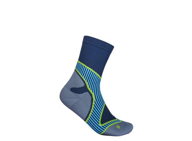 Bauerfeind Run Performance Mid Cut Socks Herre, Blå, Str. 38-40