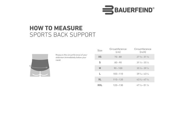 Bauerfeind Sports Back Support X-Small 
