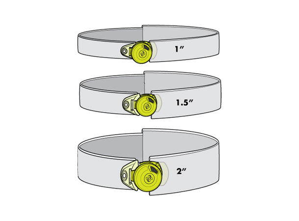 BOA 1,5" Click Fit Strap Svart