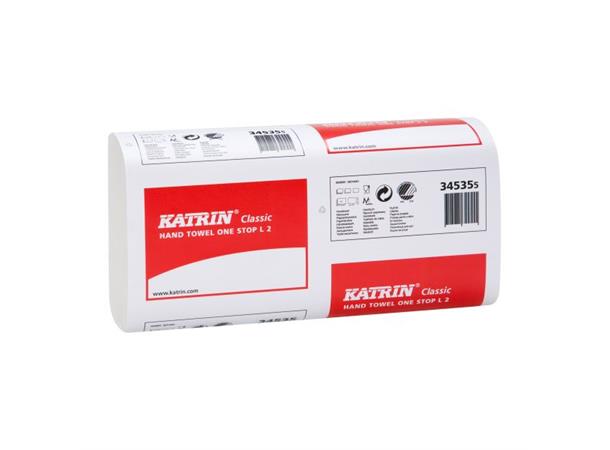 Katrin Papirhåndklær Classic 2-Lag L2 Kartong 21 x 110 ark