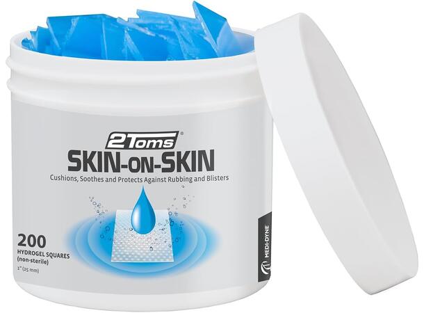 2Toms Skin-On-Skin Kvadratisk 2,5 x 2,5 cm 200 stk.