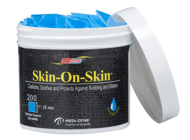 2Toms Skin-On-Skin Kvadratisk 2,5 x 2,5 cm 200 stk.