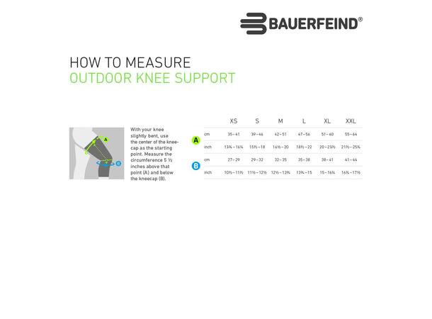 Bauerfeind Outdoor Knee Support X-Small