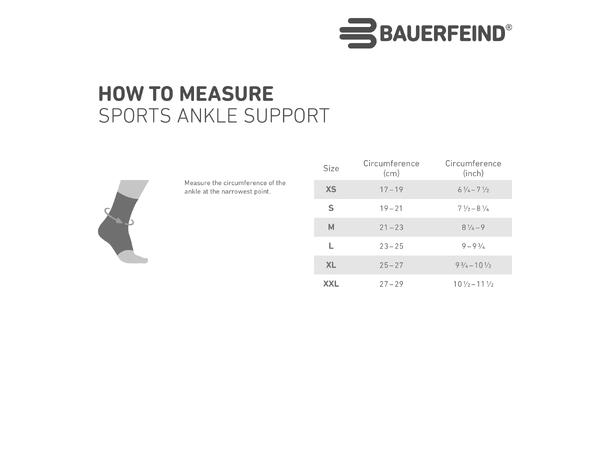 Bauerfeind Sports Ankle Support Rivera Høyre, Small 