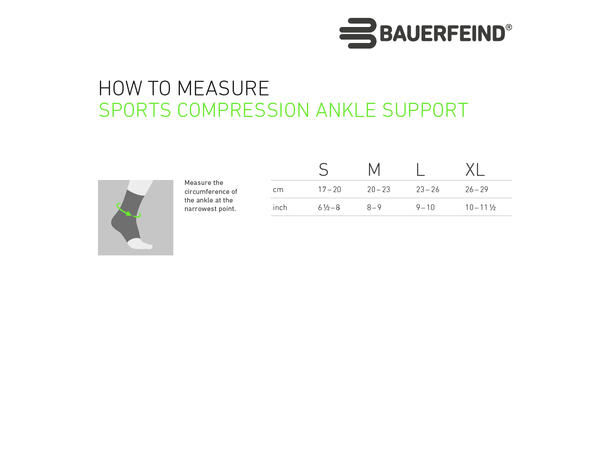Bauerfeind Sports Comp Ankle Support Sort, Large 