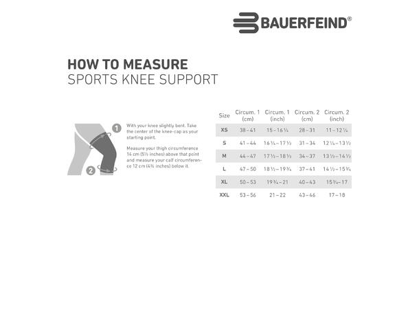 Bauerfeind Sports Knee Support Rivera, Small 