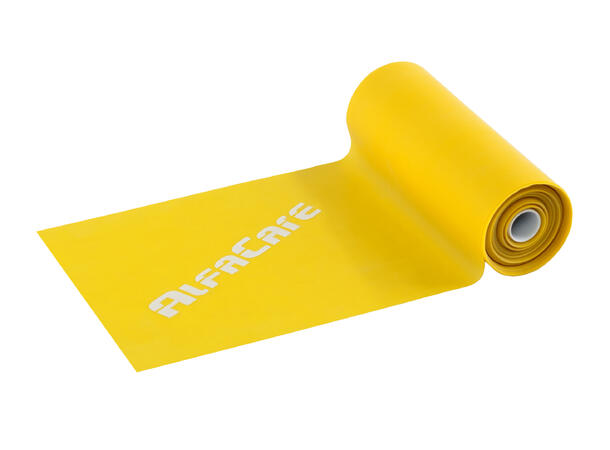 AlfaCare Treningsbånd 25m X-Lett Gul 15 cm x 0,15 mm 