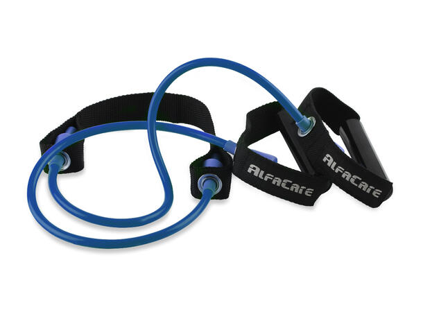 AlfaCare Exertube 140 cm Hard Blå Med tekstilforsterker 