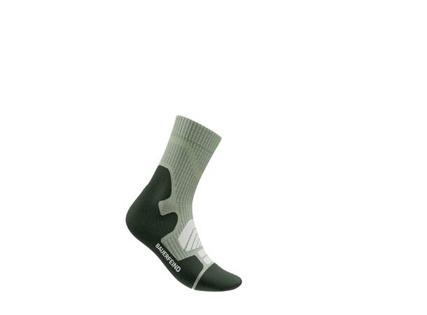 Bauerfeind Outdoor Merino Mid Cut Socks Dame, Herbal Green, Str. 35-38 