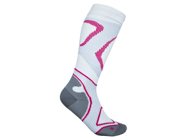 Bauerfeind Run Performance Comp Socks Dame, Hvit, Str. 35-37 Small