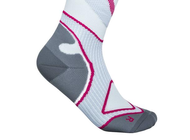 Bauerfeind Run Performance Comp Socks Dame, Hvit, Str. 35-37 Small