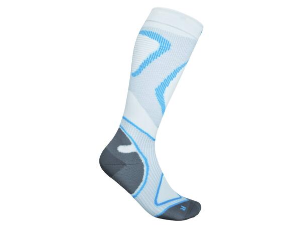 Bauerfeind Run Performance Comp Socks Herre, Hvit, Str. 38-40 Small