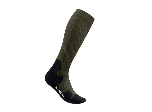 Bauerfeind Outdoor Merino Comp Socks Herre, Moss Green, Str. 38-41 Small