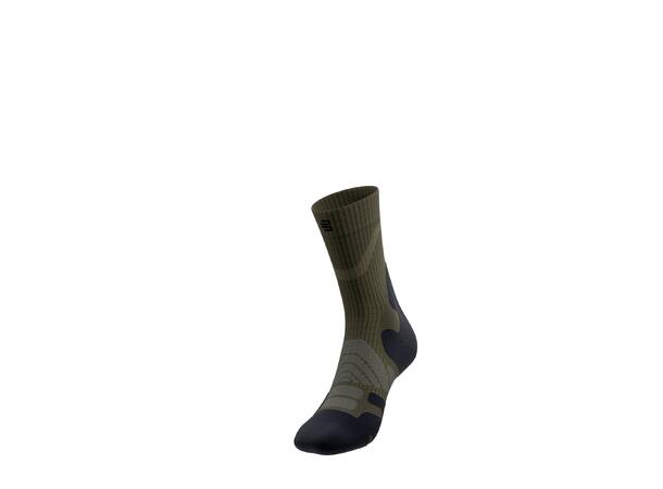 Bauerfeind Outdoor Merino Mid Cut Socks Herre, Moss Green, Str. 38-41