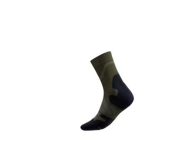 Bauerfeind Outdoor Merino Mid Cut Socks Herre, Moss Green, Str. 38-41