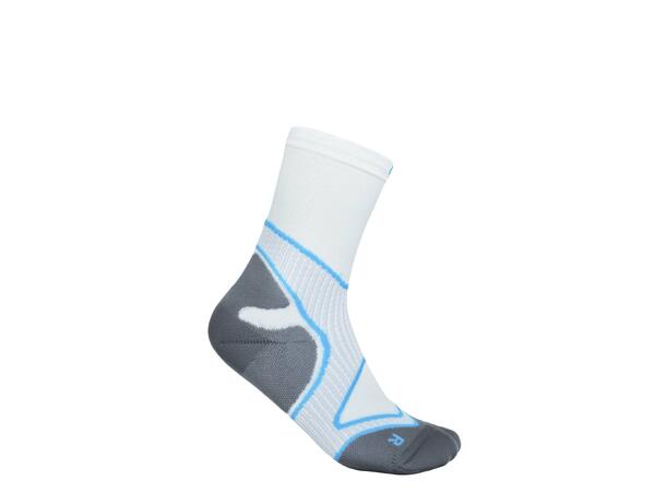 Bauerfeind Run Performance Mid Cut Socks Herre, Hvit, Str. 41-43 