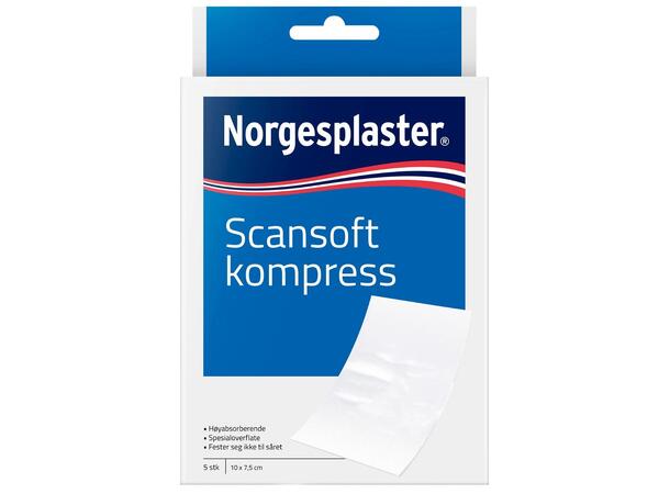 Scansoft Kompress 7,5x10,0 cm 5 stk