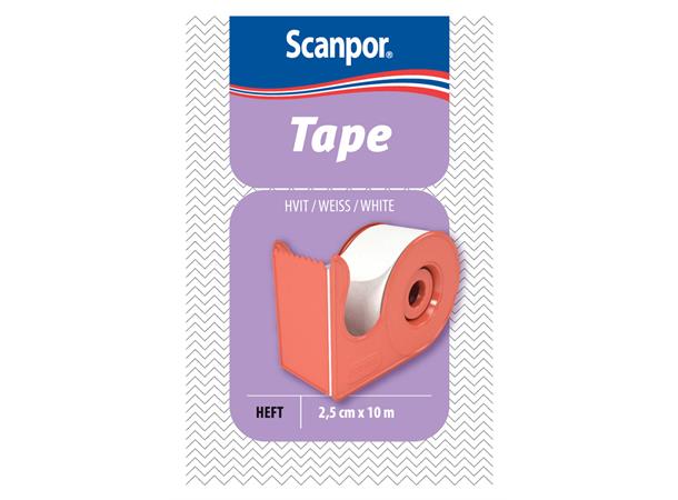 Scanpor Tape Hvit 25 mm 25 mm x 10 m