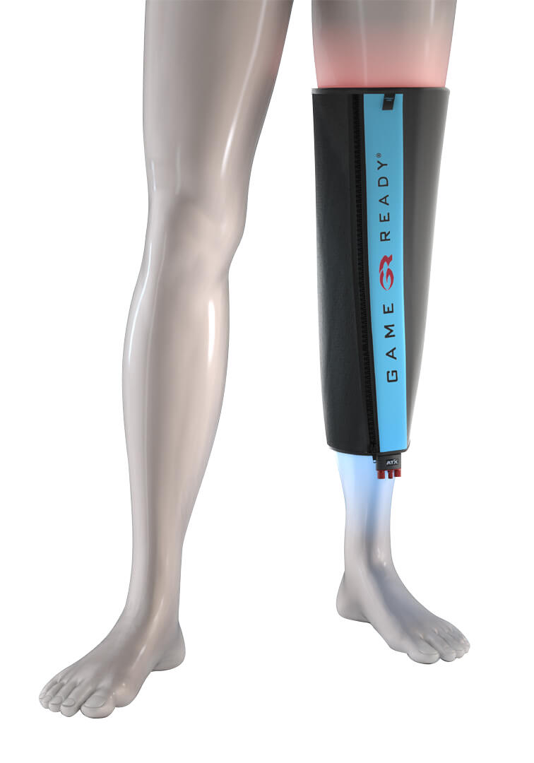Game Ready Straight Knee Wrap With ATX One Size Fits All AlfaCare