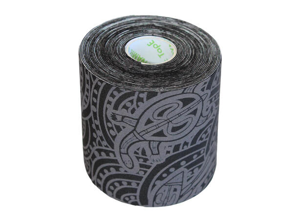 Dynamic Tape ECO 7,5 cm grå/svart tatto 7,5 cm x 5 m