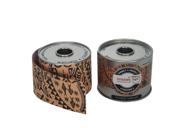 Dynamic Tape 5 cm Beige/Svart Tattoo 5 cm x 5 m