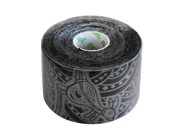 Dynamic Tape ECO 5 cm grey/black tatoo 5 cm x 5 m