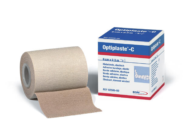 Optiplast C 8 cm x 2,5 m Beige Elastisk klebende bind