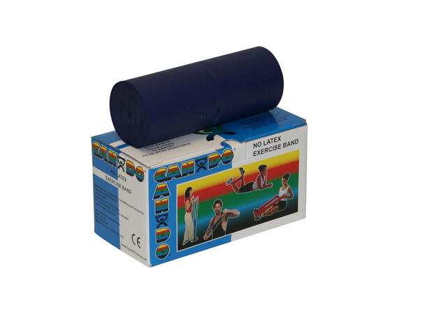 CanDo Latex Free Exercise Band 5,5 m Blue - Hard 