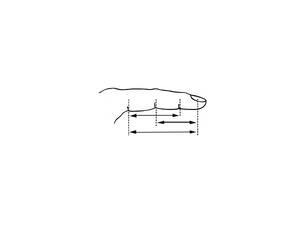 DeRoyal 670 Finger Hugger XS Sort