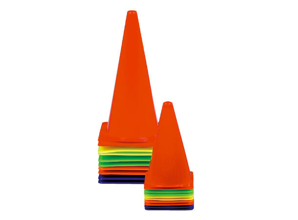 Markeringskjegler 23 cm sett (10 stk)