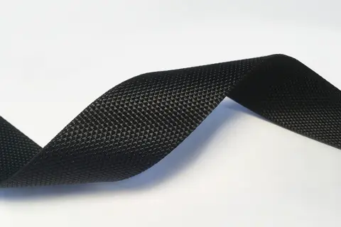 Polyesterbånd 15 mm Sort