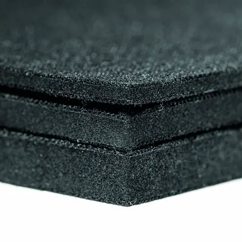 MediRoyal  Neoprene 1 mm Black Nylon/Black Nylon 58 x 100 cm