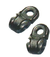 Guide med nagle - sort metall 20pk