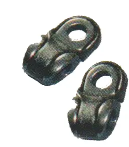 Guide med nagle - sort metall 100pk