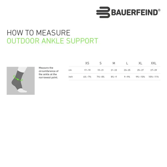 Bauerfeind Outdoor Ankle Support Small 