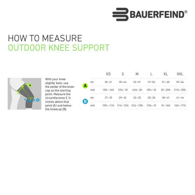 Bauerfeind Outdoor Knee Support Small 