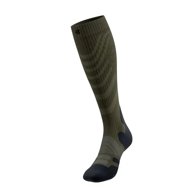 Bauerfeind Outdoor Merino Comp Socks Herre, Moss Green, Str. 42-45 Small 