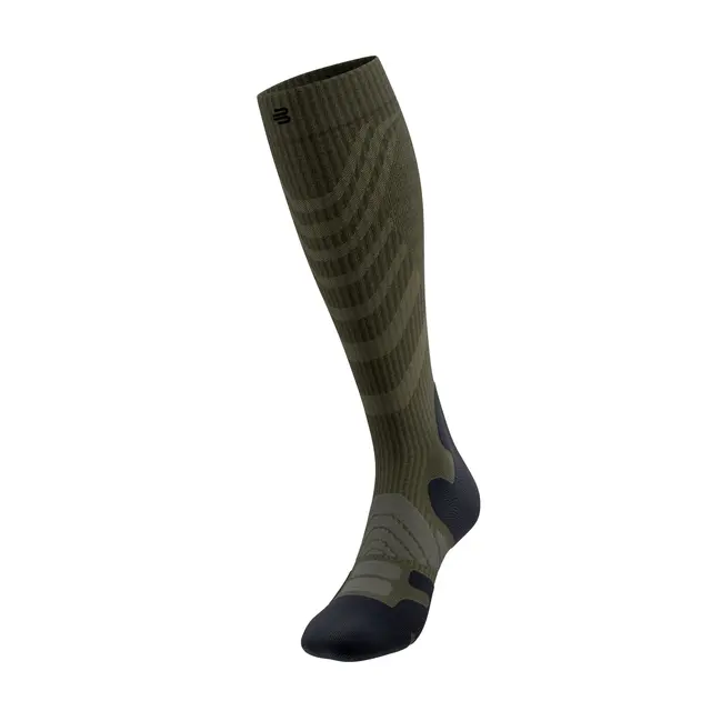 Bauerfeind Outdoor Merino Comp Socks Herre, Moss Green, Str. 42-45 Small 