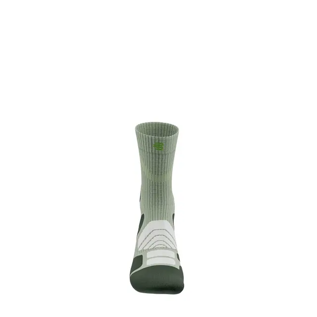 Bauerfeind Outdoor Merino Mid Cut Socks Dame, Herbal Green, Str. 35-38 
