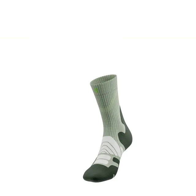 Bauerfeind Outdoor Merino Mid Cut Socks Dame, Herbal Green, Str. 35-38 