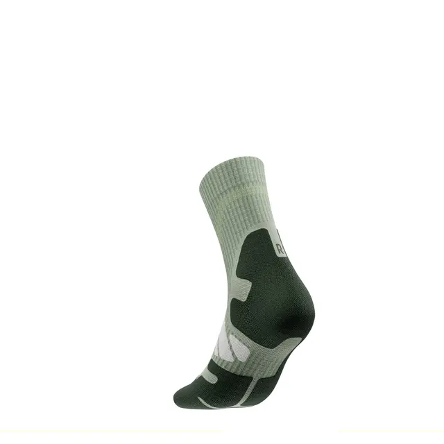 Bauerfeind Outdoor Merino Mid Cut Socks Dame, Herbal Green, Str. 35-38 
