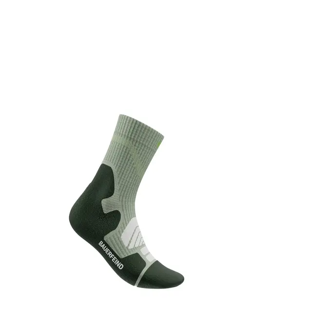 Bauerfeind Outdoor Merino Mid Cut Socks Dame, Herbal Green, Str. 35-38 