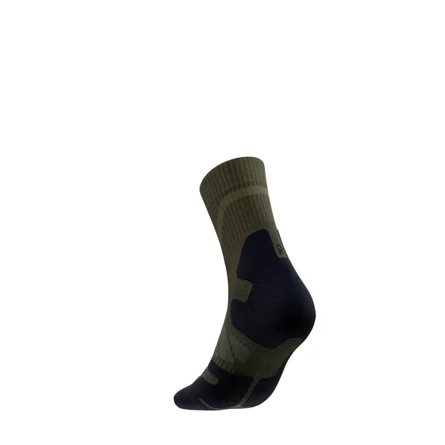 Bauerfeind Outdoor Merino Mid Cut Socks Herre, Moss Green, Str. 38-41 