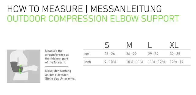 Bauerfeind Outdoor Comp Elbow Support Small 