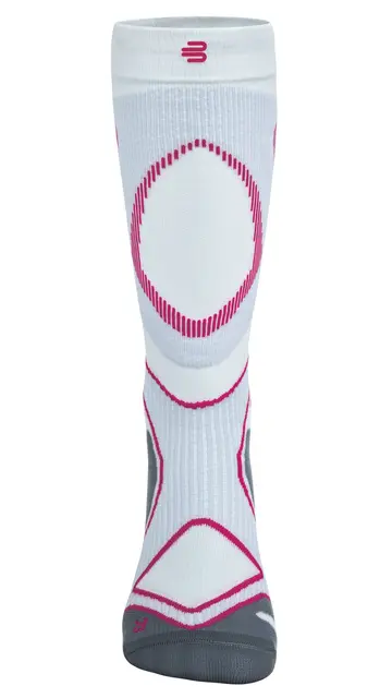 Bauerfeind Run Performance Comp Socks Dame, Hvit, Str. 38-40 Small 