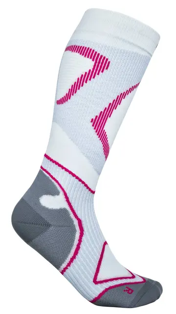 Bauerfeind Run Performance Comp Socks Dame, Hvit, Str. 38-40 Small 