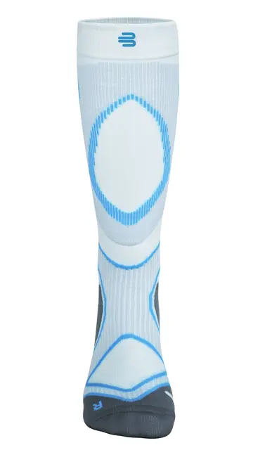 Bauerfeind Run Performance Comp Socks Herre, Hvit, Str. 41-43 Medium 