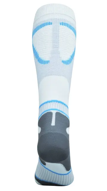 Bauerfeind Run Performance Comp Socks Herre, Hvit, Str. 41-43 Medium 