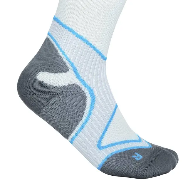 Bauerfeind Run Performance Comp Socks Herre, Hvit, Str. 41-43 Medium 