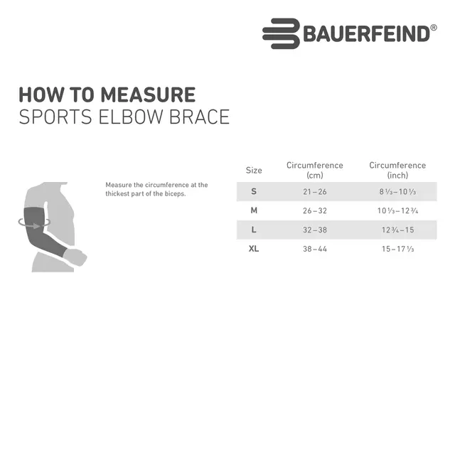 Bauerfeind Sports Elbow Strap Sort 